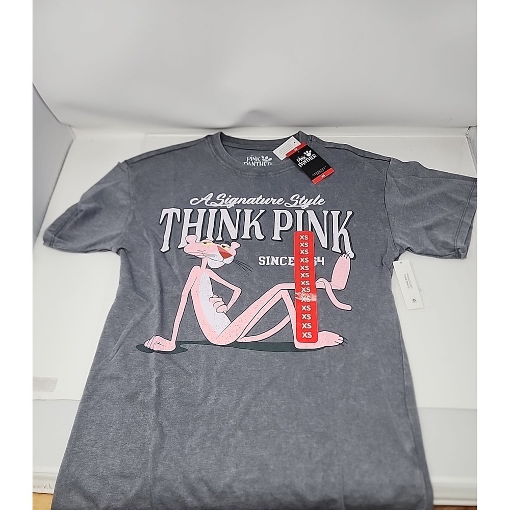 Character Women's Lightweight‎ Crewneck Retro Soft Vintage Wash Tee Pink Panther